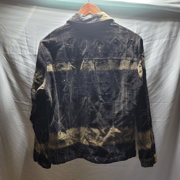 Chicos Black Embroidered With Sequins Full Zip Jacket Womens Size 1 - Picture 5 of 8